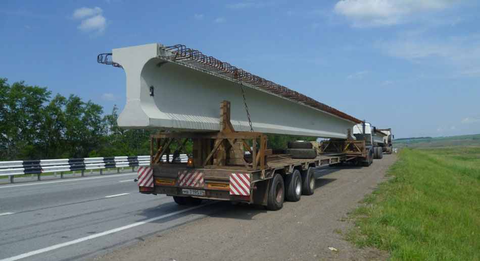 Перевозка мостовых балок в Санкт-Петербурге